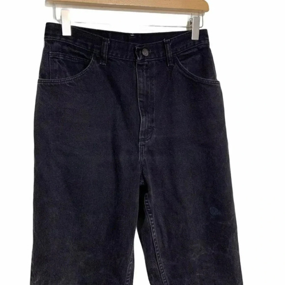 Vintage Gitano 10 average black raw hem Mom‎ jeans - Picture 3 of 8